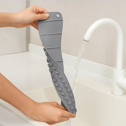 Silicone Sink Splash Guard Mat with Strong Suction Cup