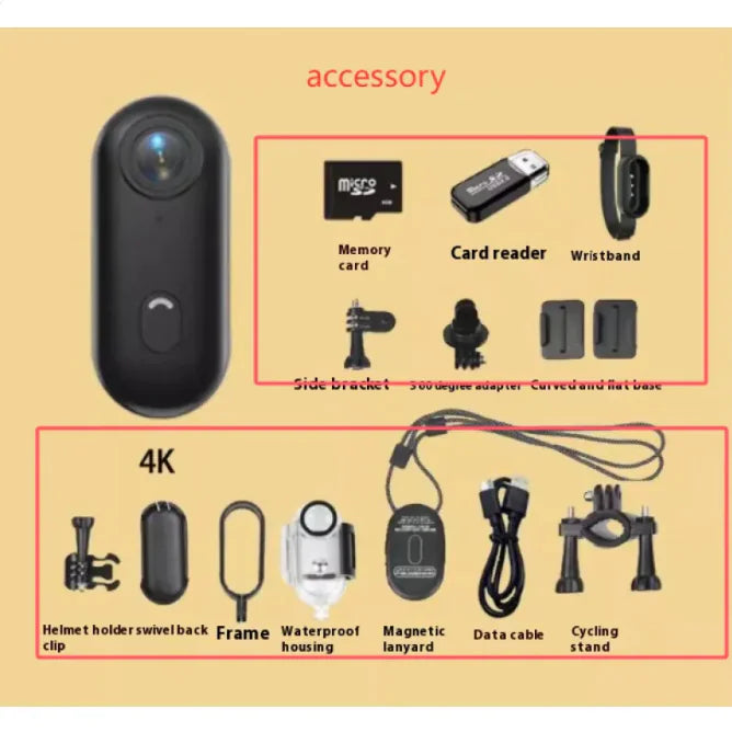 Outdoor Sports Camera In Helmet Motorcycle Bike Sport Mini Filming Bicycle Action 4K Professional Body Cam And Video Cameras