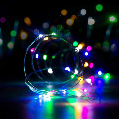 Solar LED Copper Wire String Lights for Room Decor