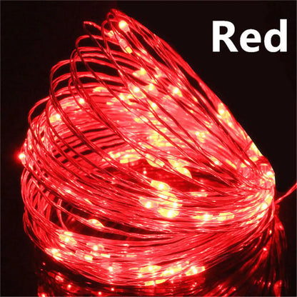 Solar LED Copper Wire String Lights for Room Decor